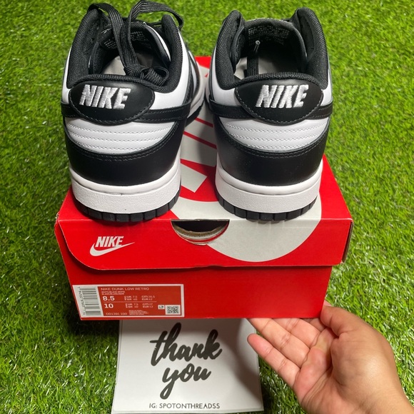 Nike Dunk Low ‘Black and White’ Men - Picture 5 of 6